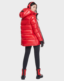 Women | JOJO Down Puffer | Poppy Red