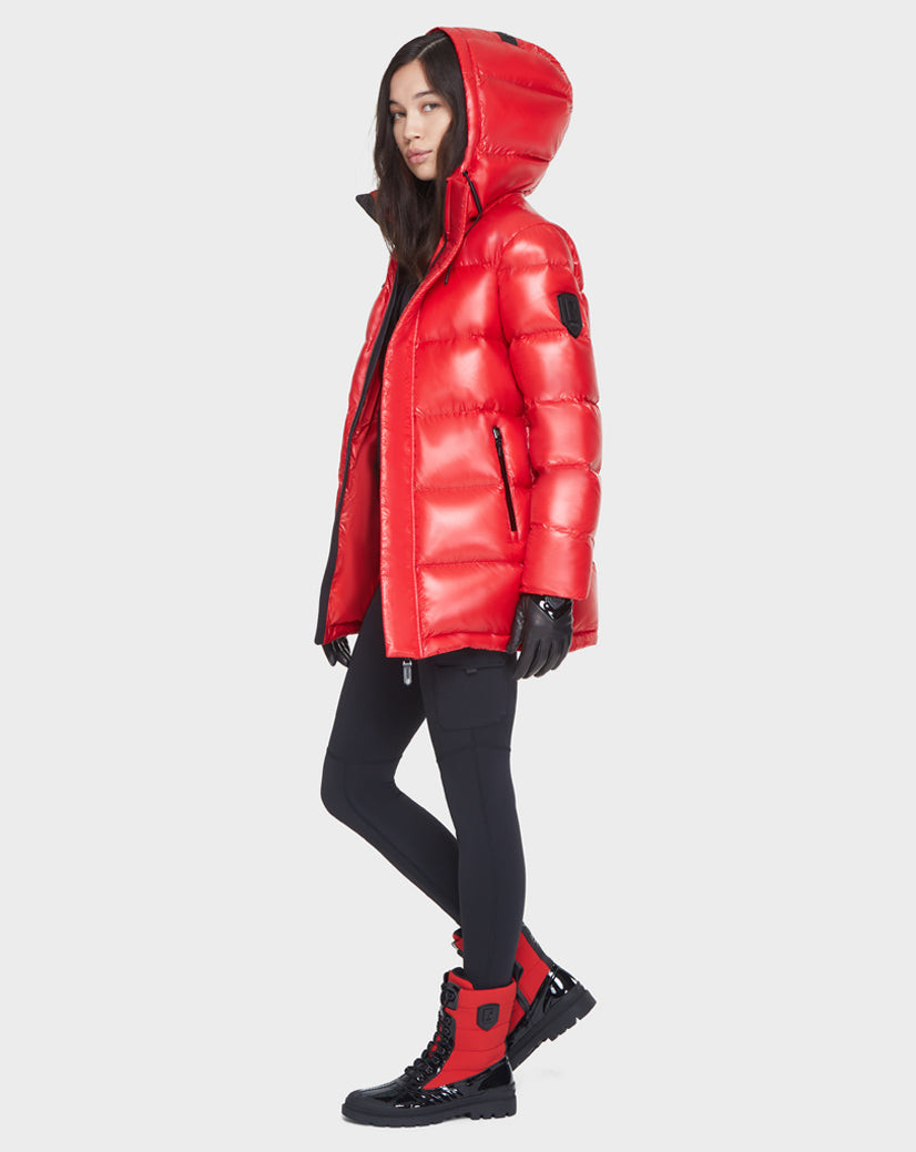 Women | JOJO Down Puffer | Poppy Red
