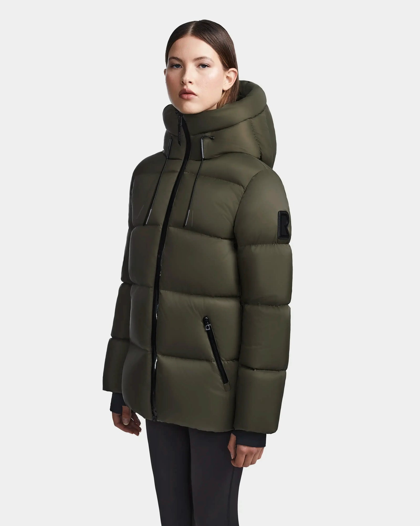 Women | RITA M Down Puffer | Light Olive