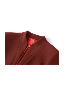 Wool Blazer | Wine Red