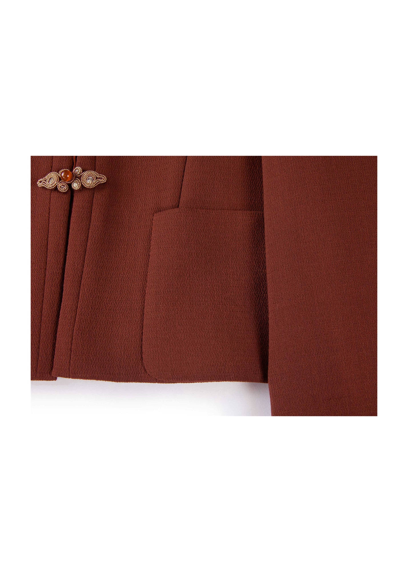 Wool Blazer | Wine Red