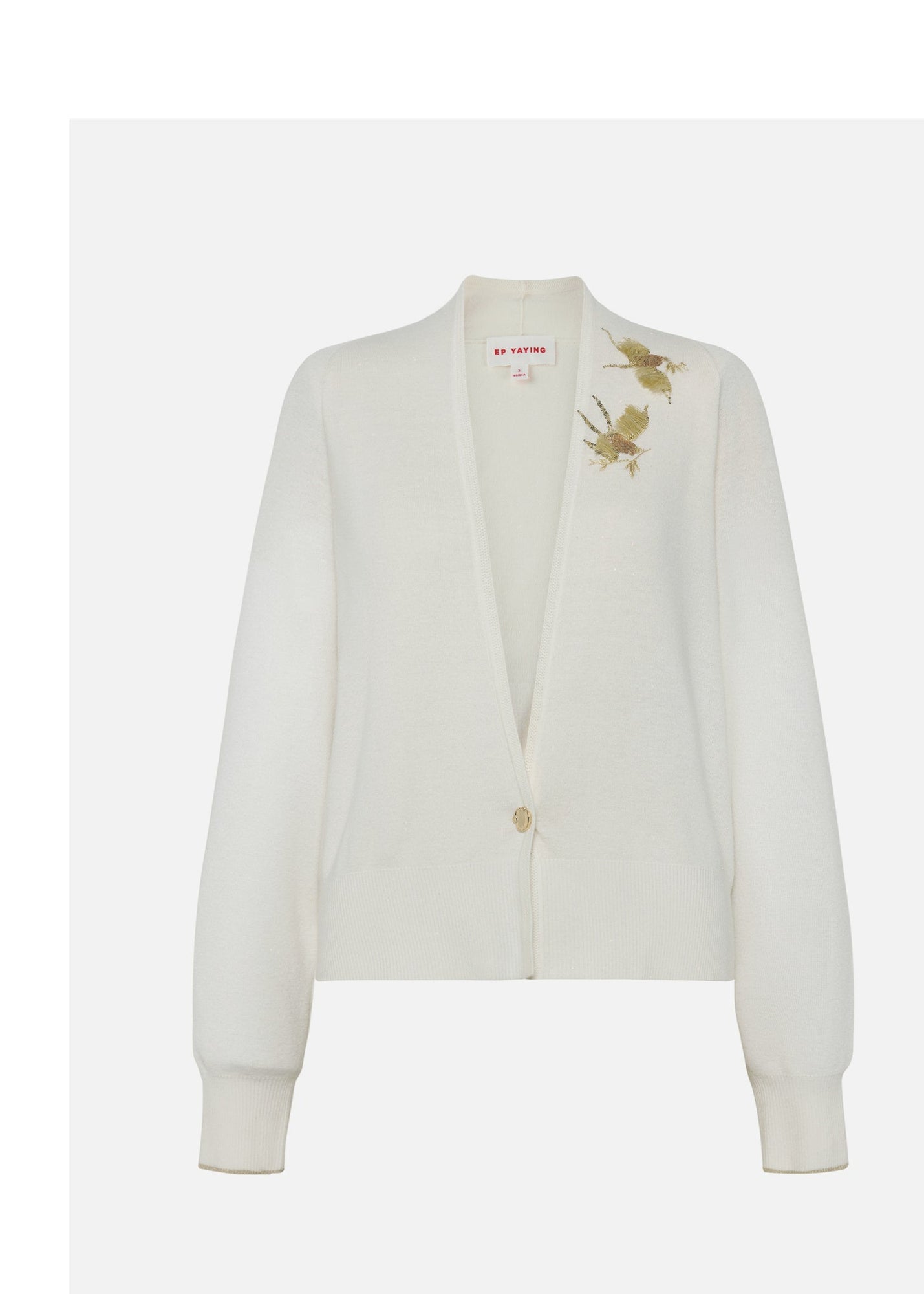 Wool Knit Cardigan | White