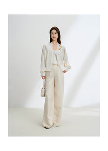 Wool Knit Cardigan | White
