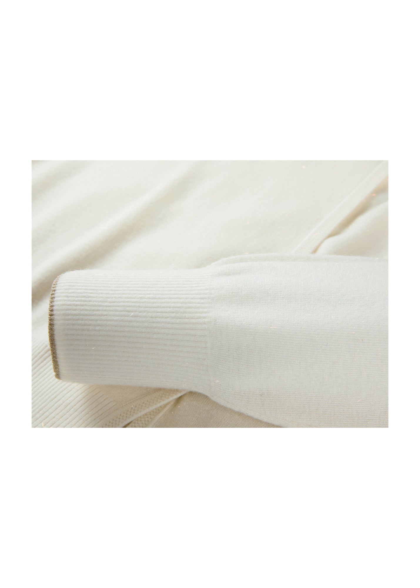 Wool Knit Cardigan | White