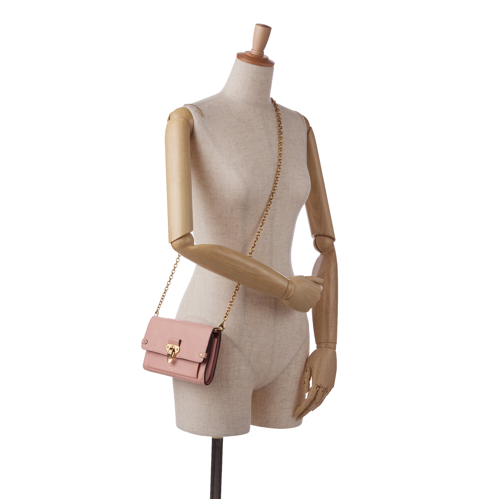 Louis Vuitton | Pre-Owned Monogram Empreinte Vavin Wallet on Chain | Pink/Light Pink