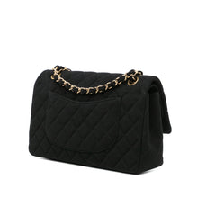 Chanel | Pre-Owned Medium Classic Jersey Double Flap | Black