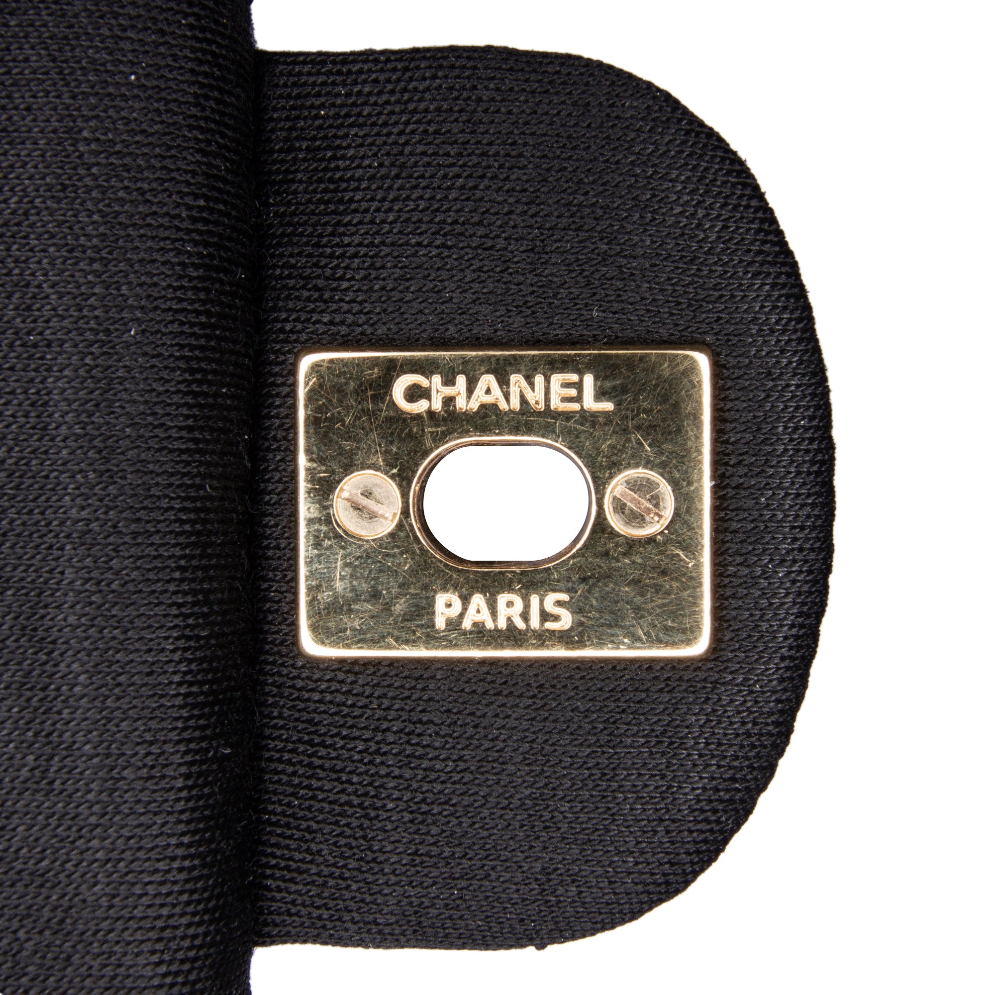 Chanel | Pre-Owned Medium Classic Jersey Double Flap | Black