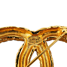Chanel | Pre-Owned Gold Plated CC Fringe Brooch | Gold