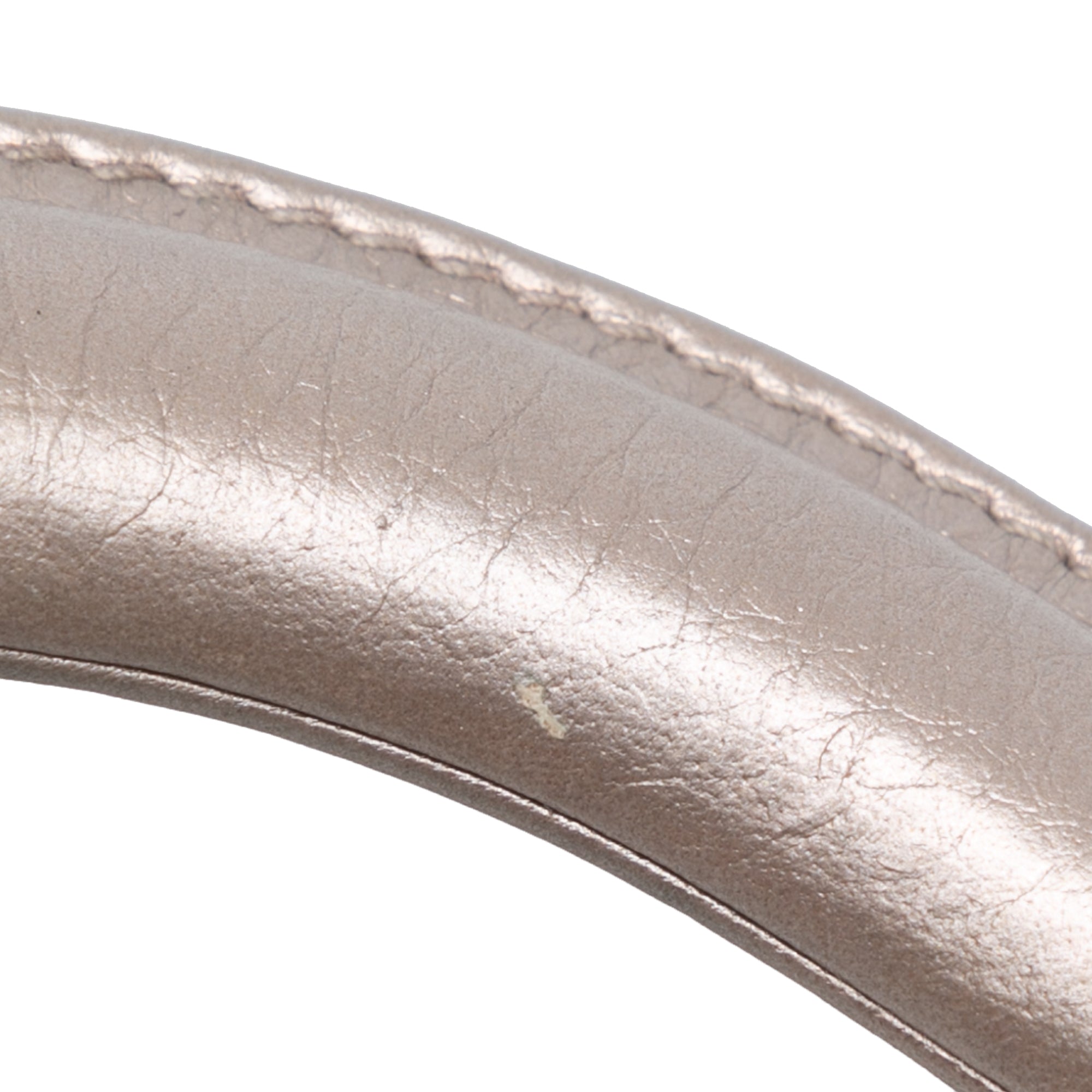 Dior | Pre-Owned Small Metallic Grained Calfskin Cannage Supple Lady | Silver