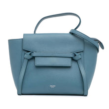 Celine | Pre-Owned Nano Grained Calfskin Belt Bag | Blue