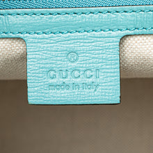 Gucci | Pre-Owned Medium Straw Horsebit 1955 Tote | Blue/Light Blue