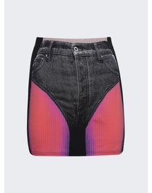 Y/Project | Women | Jean Paul Gaultier Trompe-l'oeil Janty Mini Skirt | Black x Pink