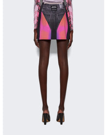 Y/Project | Women | Jean Paul Gaultier Trompe-l'oeil Janty Mini Skirt | Black x Pink