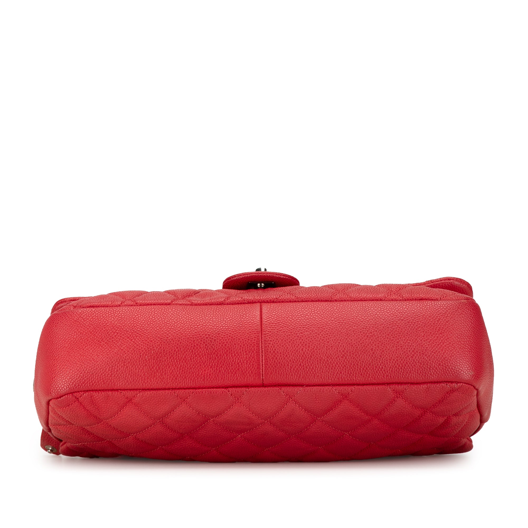 Chanel | Pre-Owned Jumbo Caviar Easy Flap Bag | Red