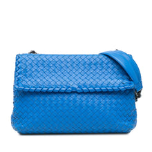 Bottega Veneta | Pre-Owned Medium Nappa Intrecciato Olimpia Shoulder Bag - II | Blue