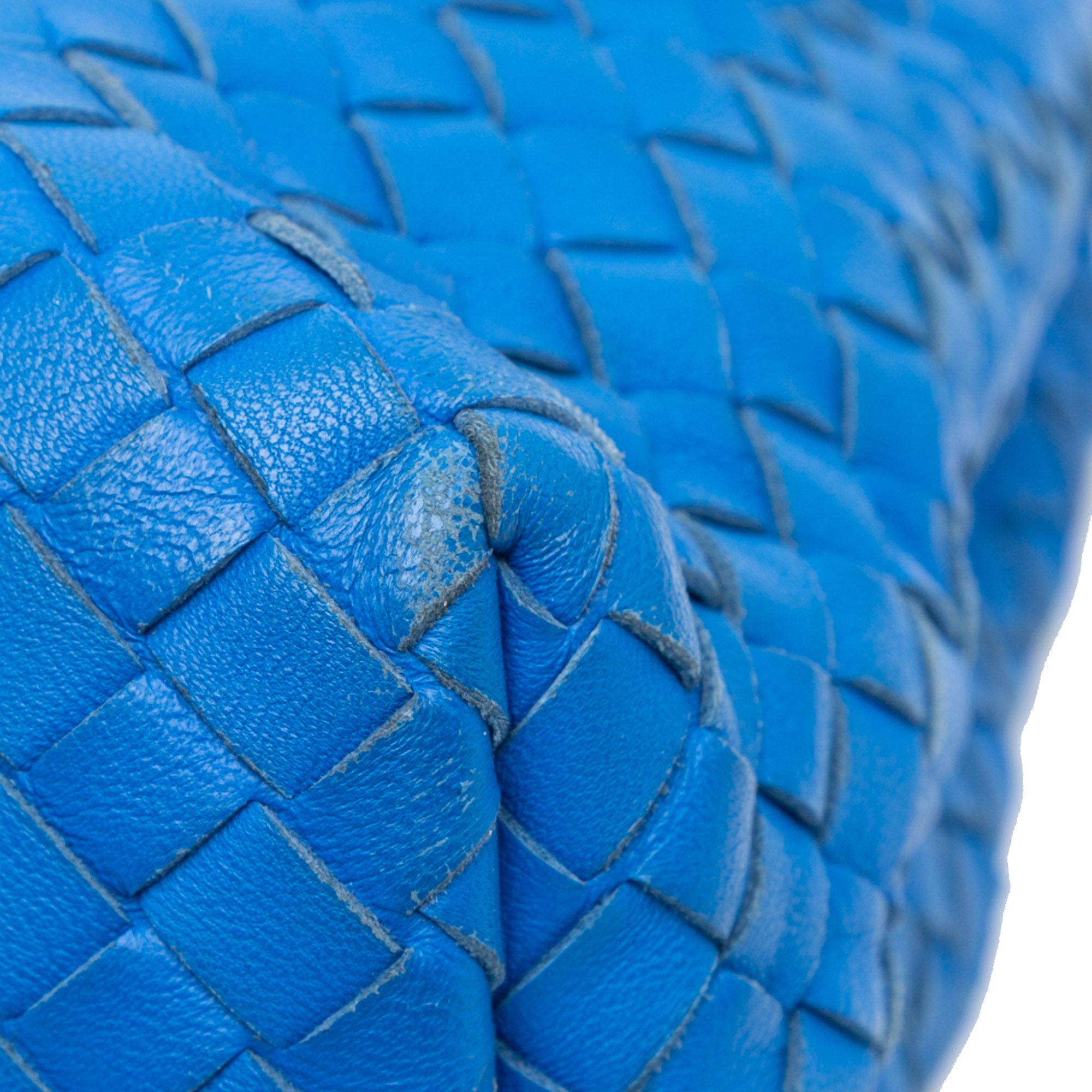 Bottega Veneta | Pre-Owned Medium Nappa Intrecciato Olimpia Shoulder Bag - II | Blue