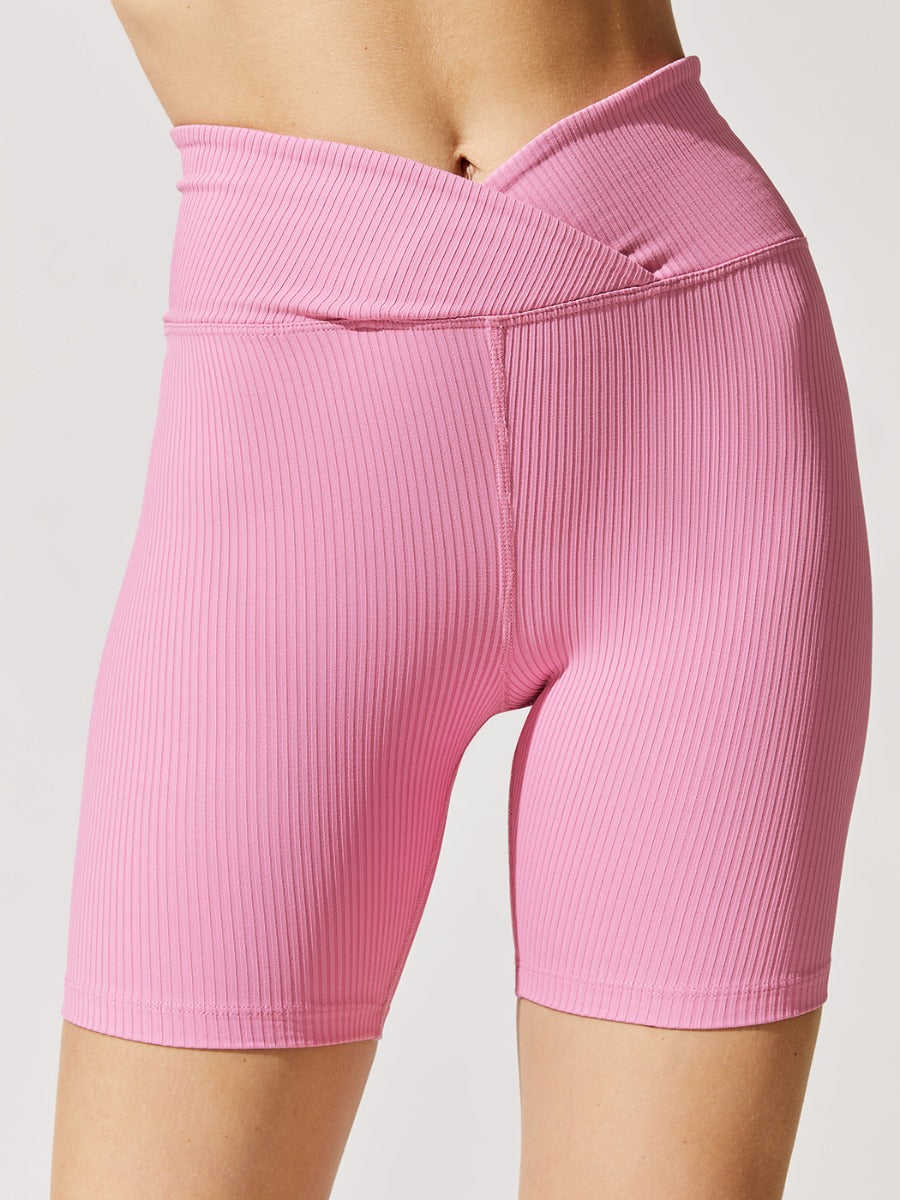 Year Of Ours | V Waist Biker Short | Pink