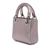 Dior | Pre-Owned Mini Metallic Patent Microcannage Lady | Pink