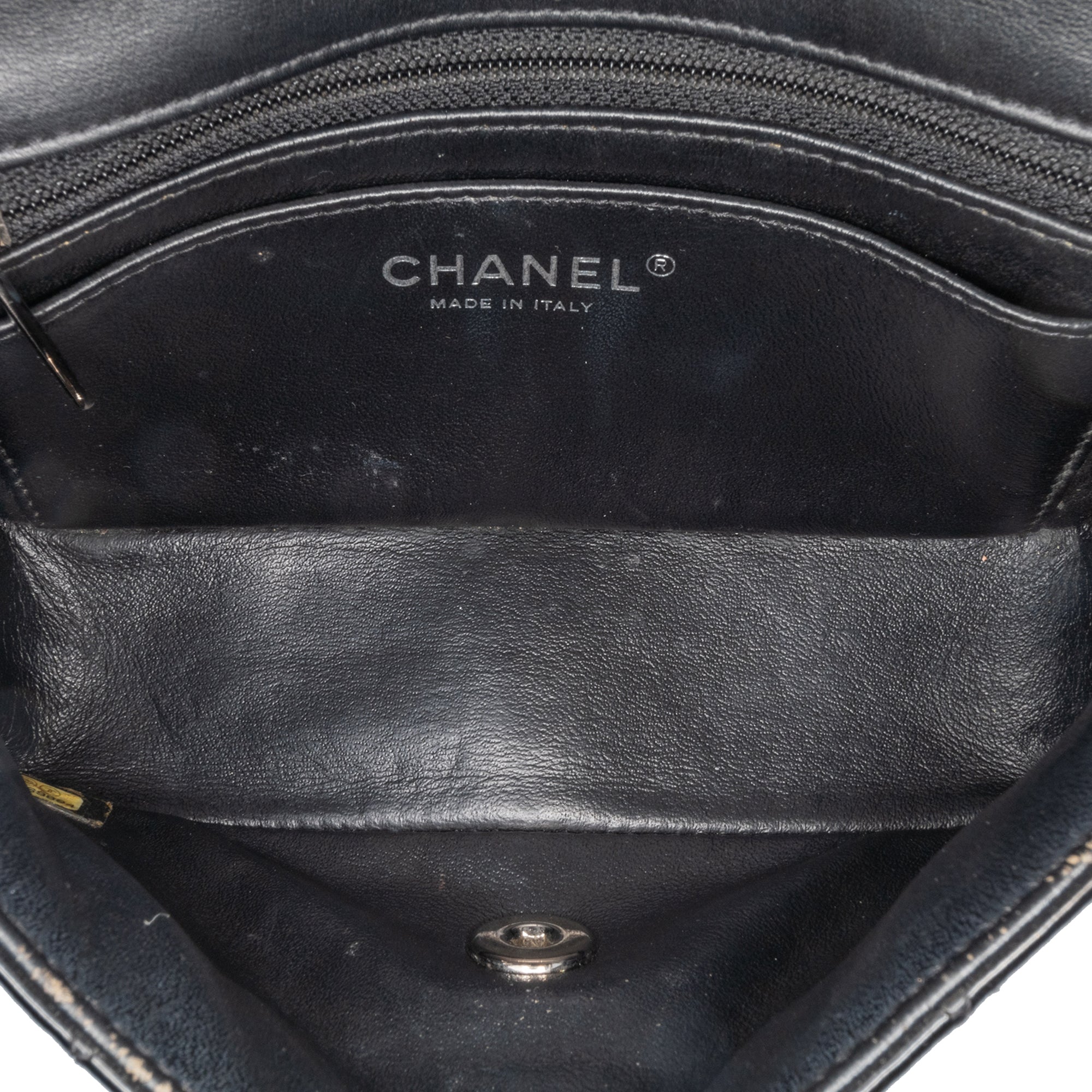 Chanel | Pre-Owned Mini Rectangular Classic Patent Single Flap | Black