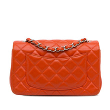 Chanel | Pre-Owned Mini Rectangular Classic Lambskin Single Flap | Orange