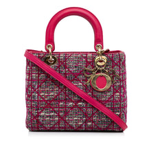 Dior | Pre-Owned Medium Tweed Macrocannage Lady | Pink/Dark Pink