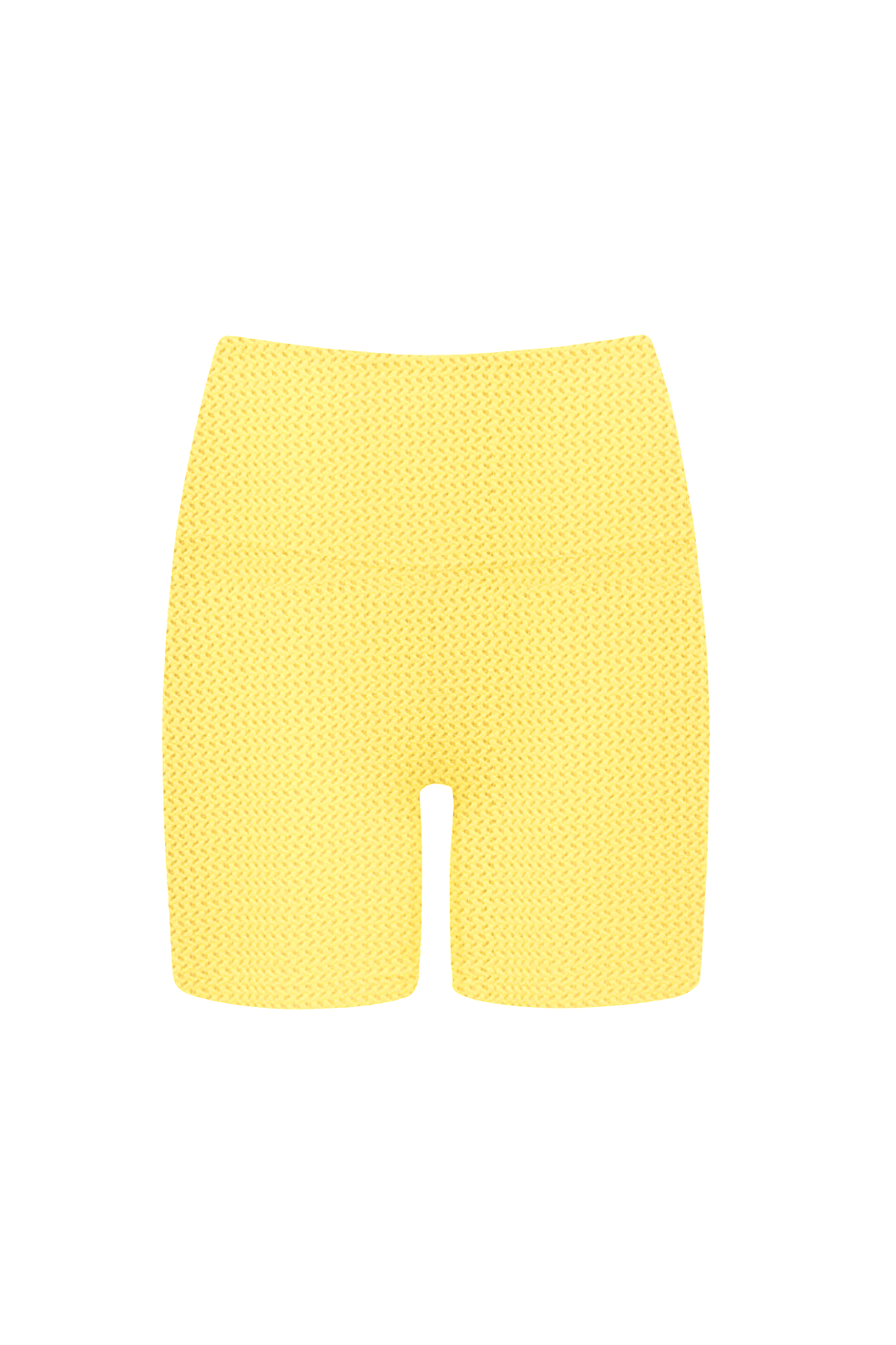 Midi Bike Short | Yellow Crochet