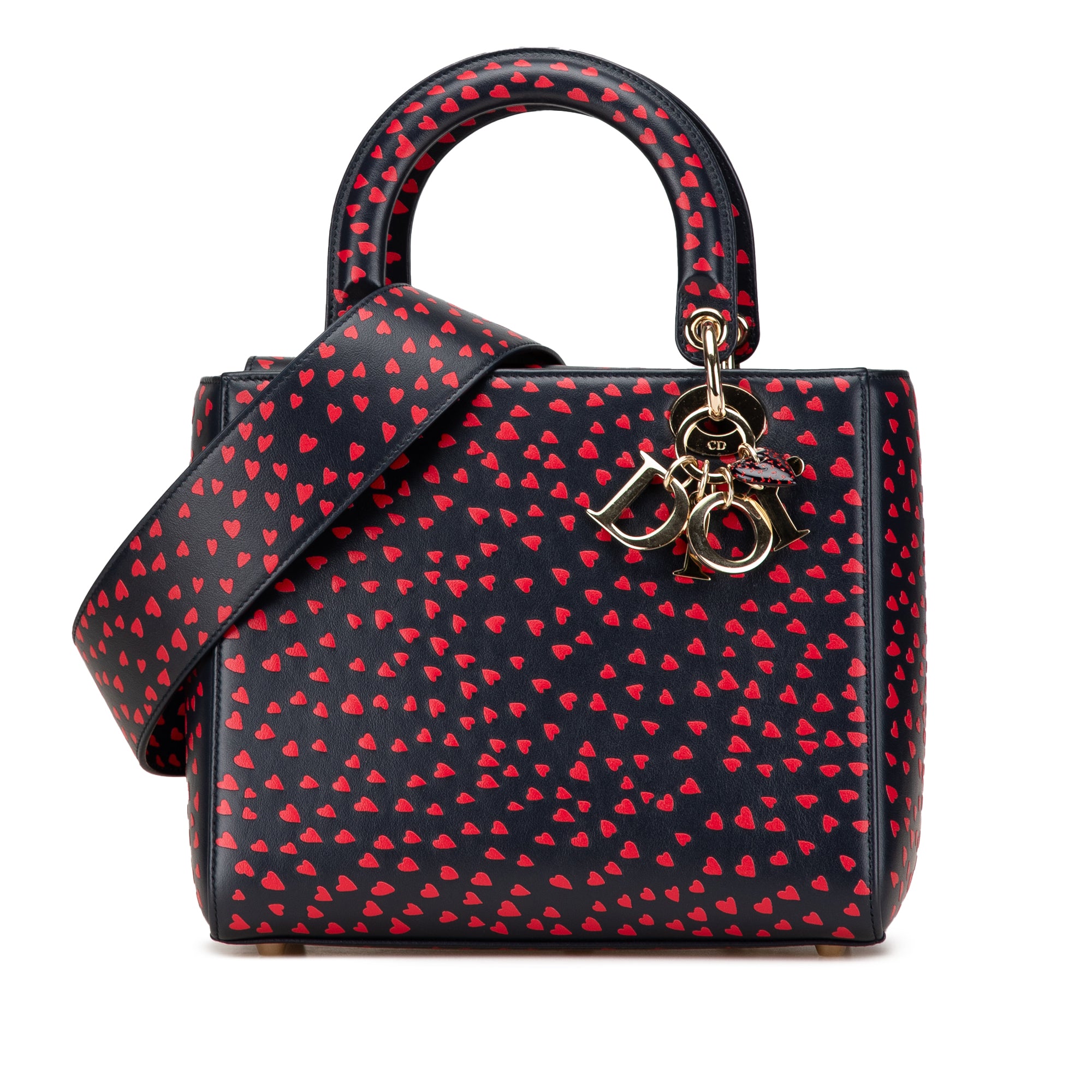 Dior | Pre-Owned Medium Calfskin I Love Paris Lady - I | Blue/Navy