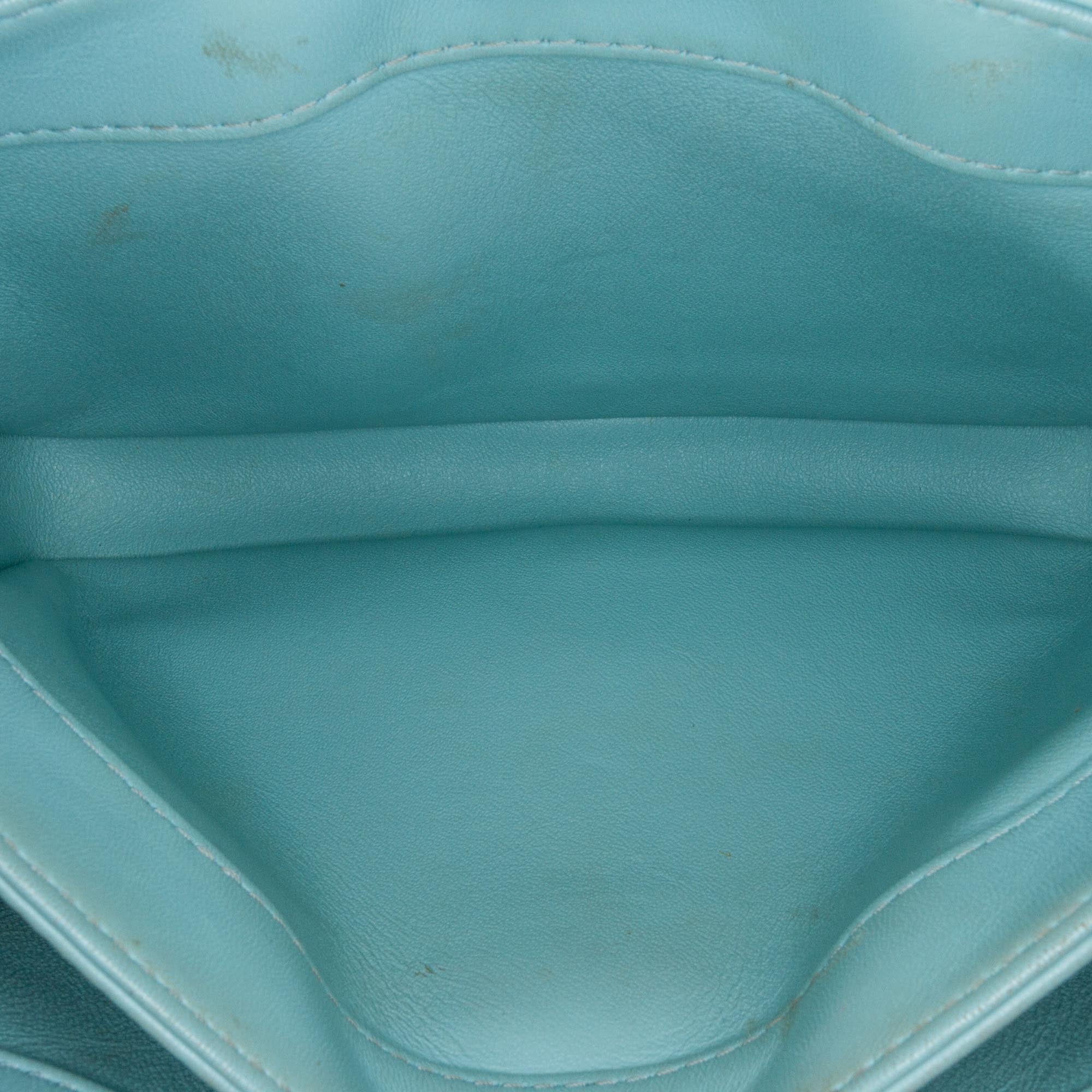 Chanel | Pre-Owned Small Quilted Lambskin Trendy CC Flap | Blue/Light Blue