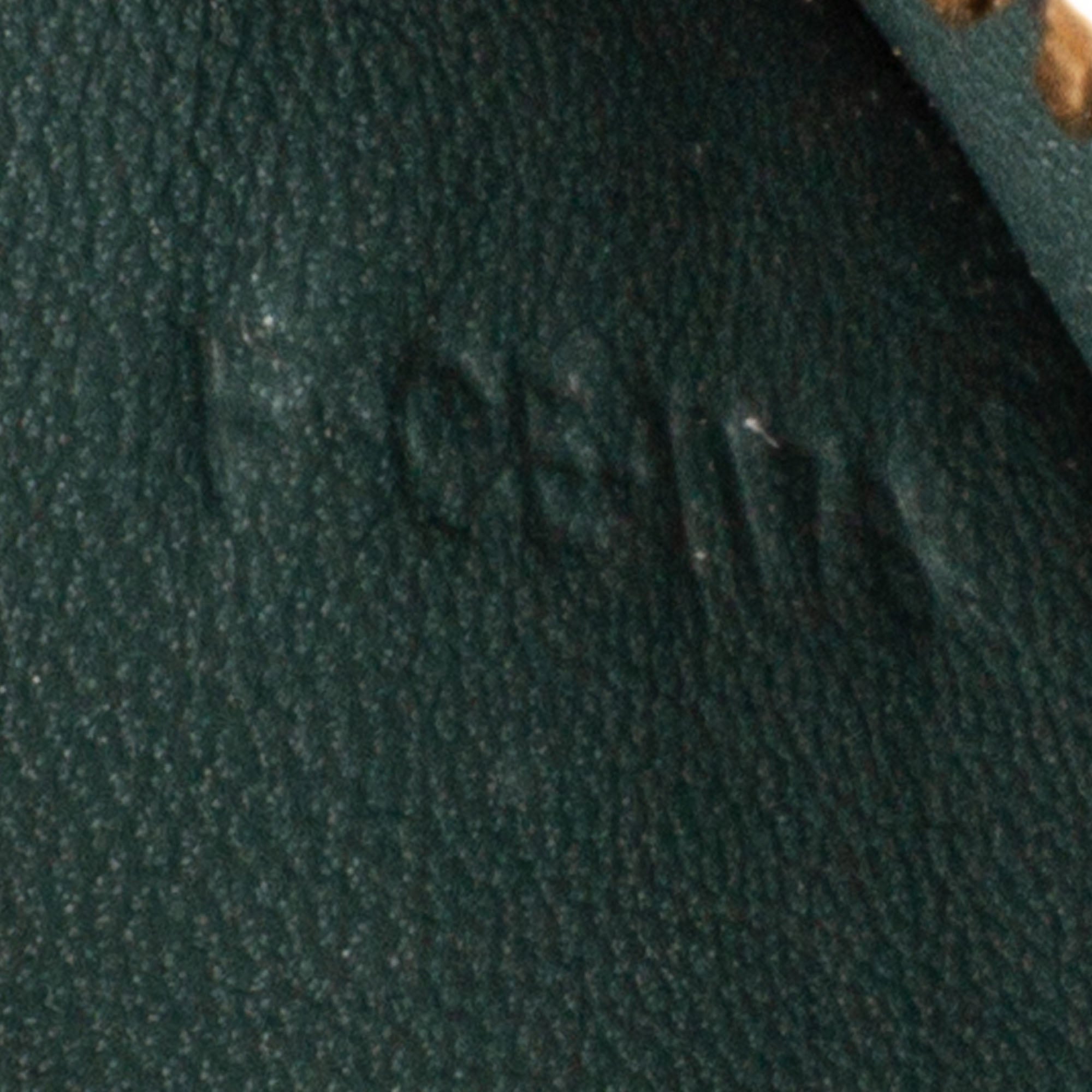 Celine | Pre-Owned Small Calfskin Classic Box | Green/Dark Green