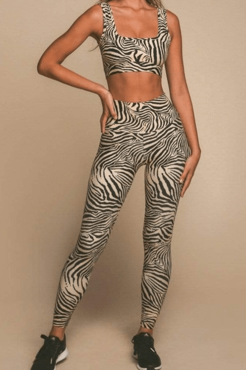 Wide Band Legging | Zebra