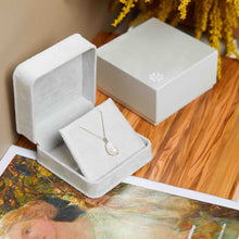Womens | 14K Solid White Gold | Cultured Pearl Station Necklace | Freshwater Pearls