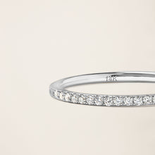 Womens | 14K Solid White Gold | Petite Eternity Band | 0.37-0.43 CTW Diamonds