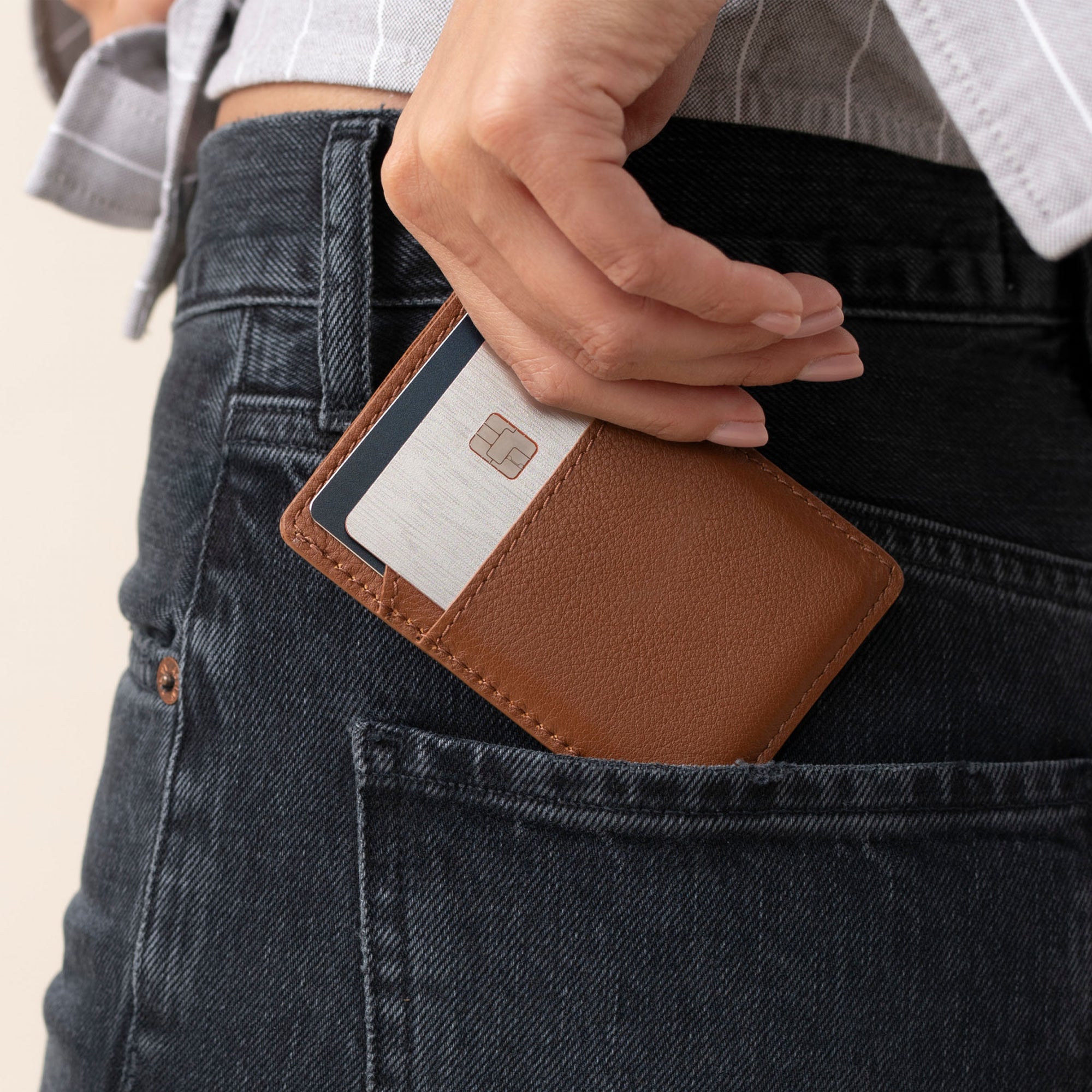 Nico Card Case Wallet | Caramel