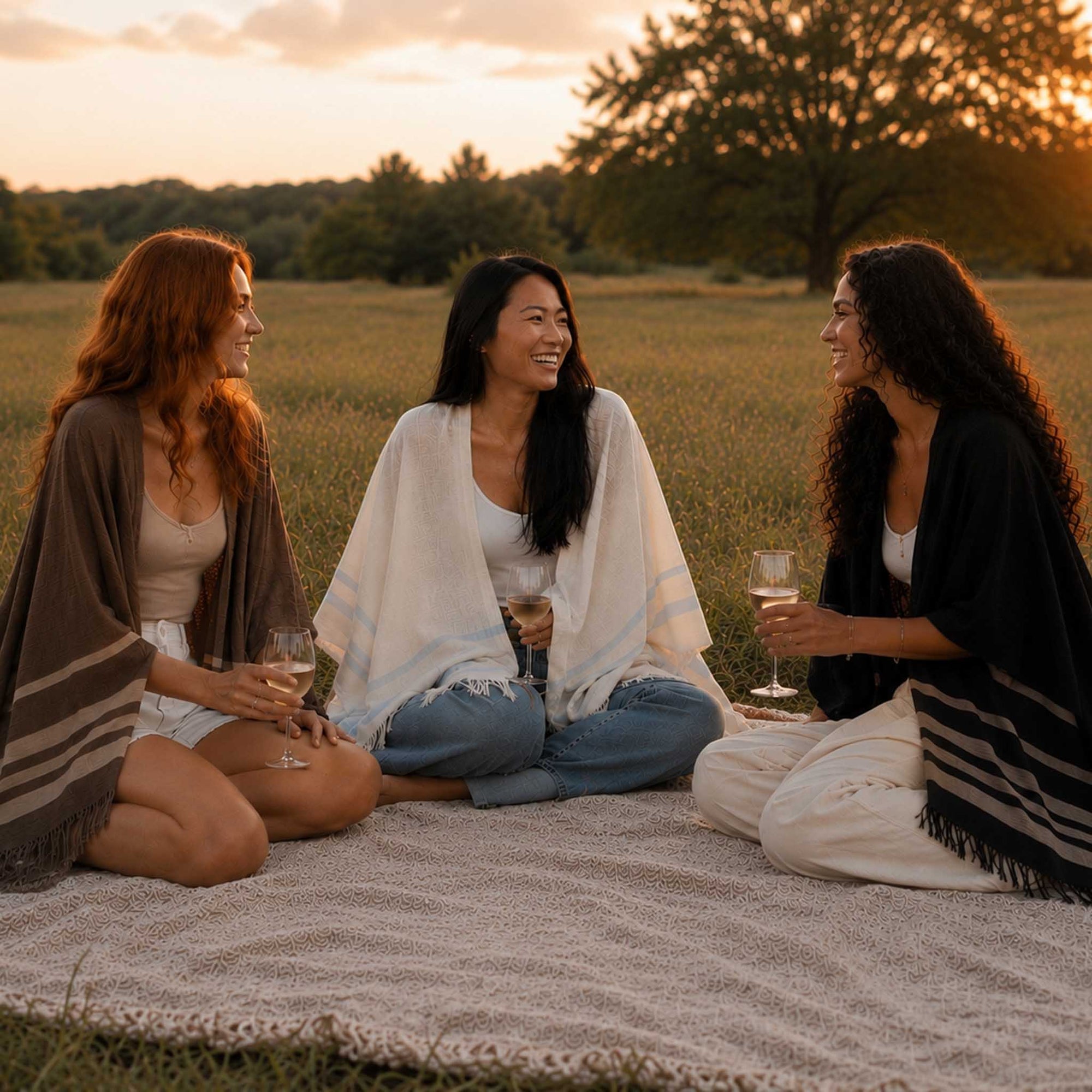 Women | Sail Kimono | Black / Taupe
