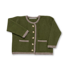 Kids | Salzburg Cardigan | Pine / Taupe