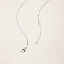 Womens | 14K Solid White Gold | Five-Stone Bezel Necklace | 0.325 CTW Diamonds
