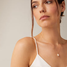 Womens | 14K Solid Yellow Gold | Baroque Cultured Pearl Drop Chain | Freshwater Pearls