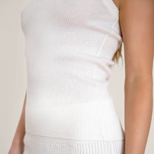 Womens | Marcella Featherlight Cashmere Ribbed Tank | Ecru
