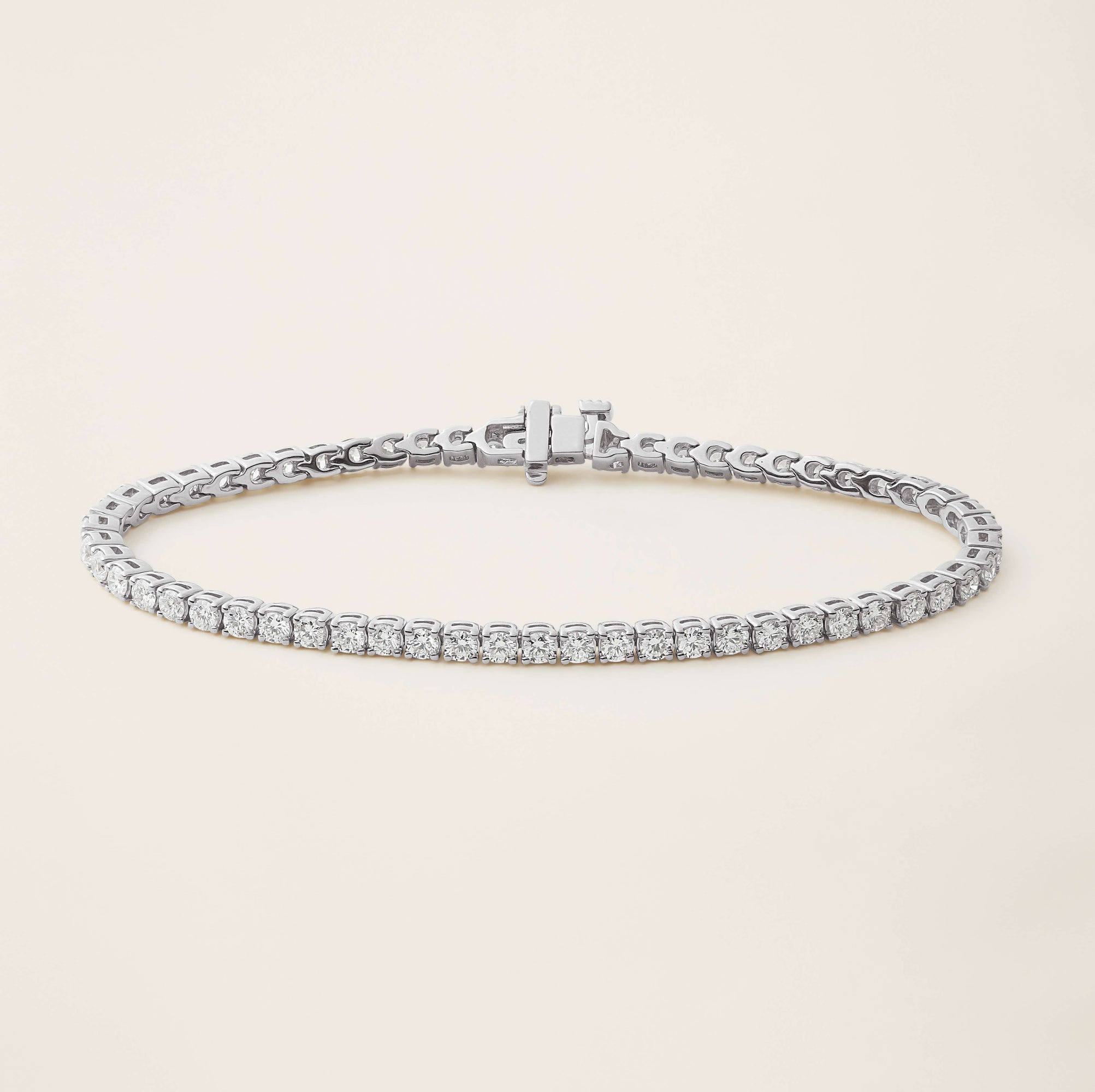 Womens | 18K Solid White Gold | Dalton Tennis Bracelet | 2.3 CTW Diamonds