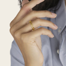 Womens | Paperclip Chain Ring | 18K Gold Vermeil