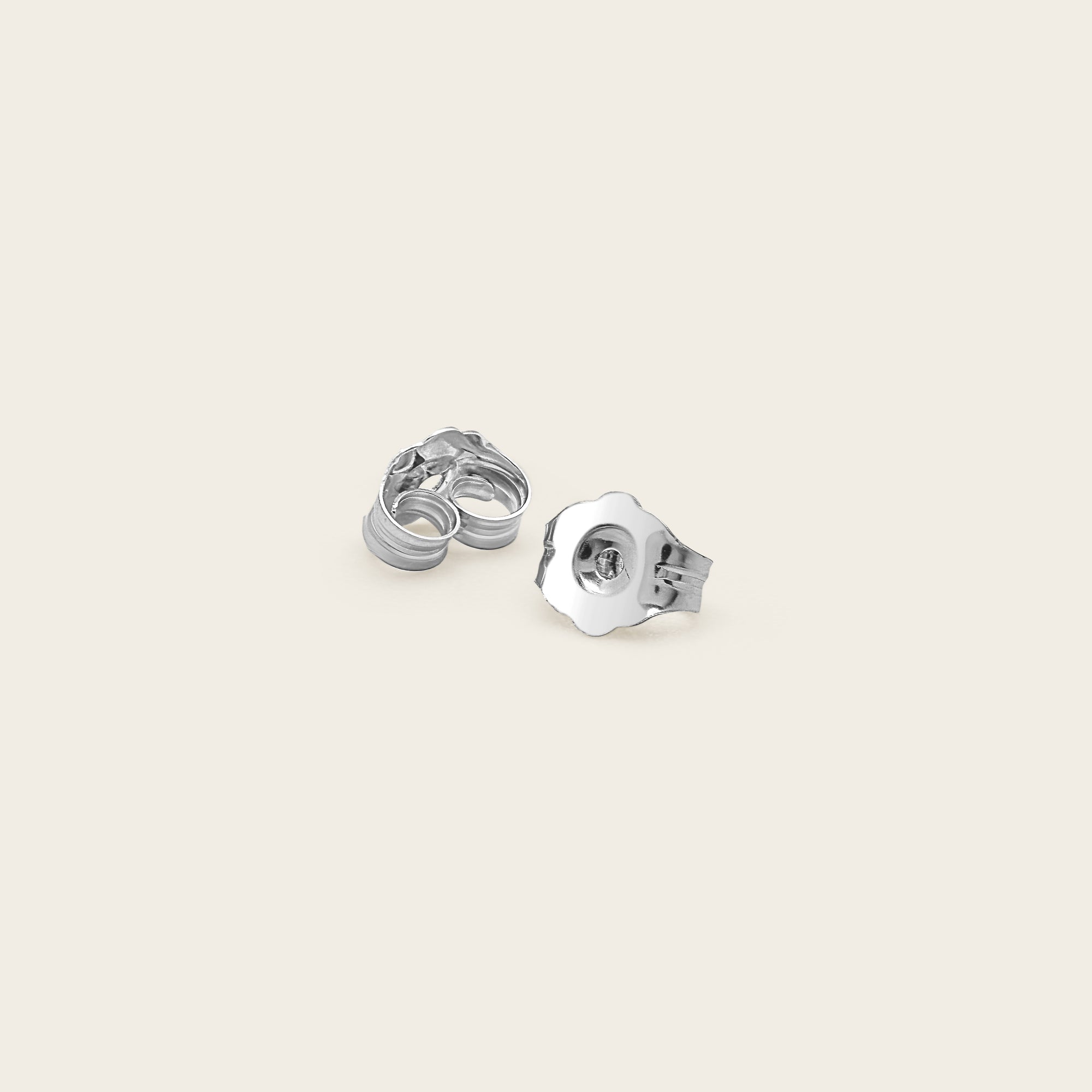 Womens | 14K Solid White Gold | Mini Baguette Studs | 0.10 CTW Diamonds