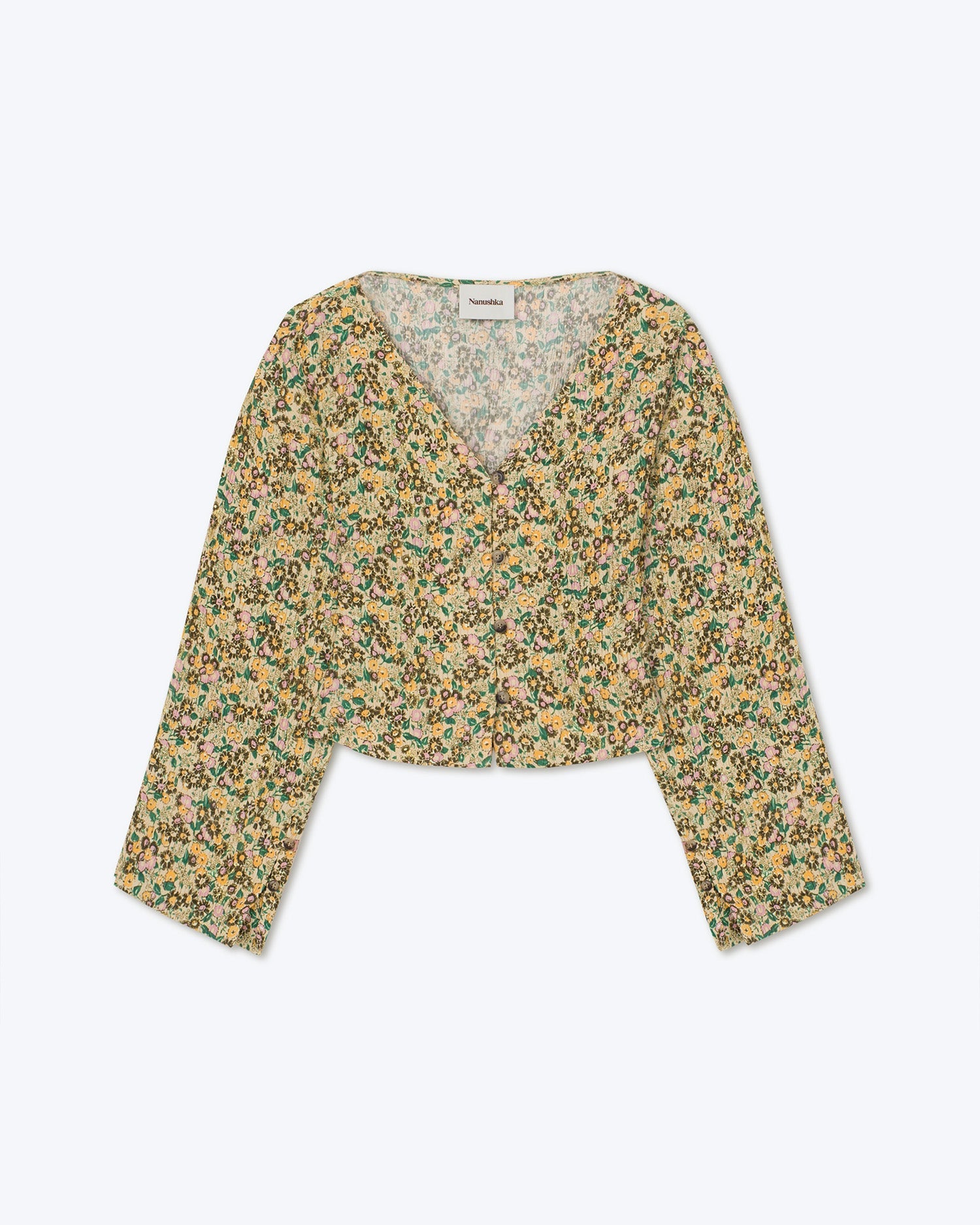 Marsha Printed Long Sleeve Top | Ditsy Floral