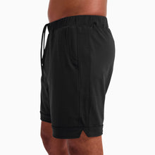 Breathable Mesh Lounge Shorts with Modal Lining | Black