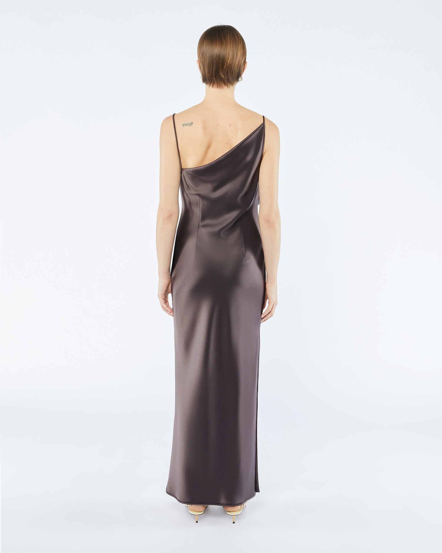 Lennie Slip Satin Maxi Dress | Coffee Bean