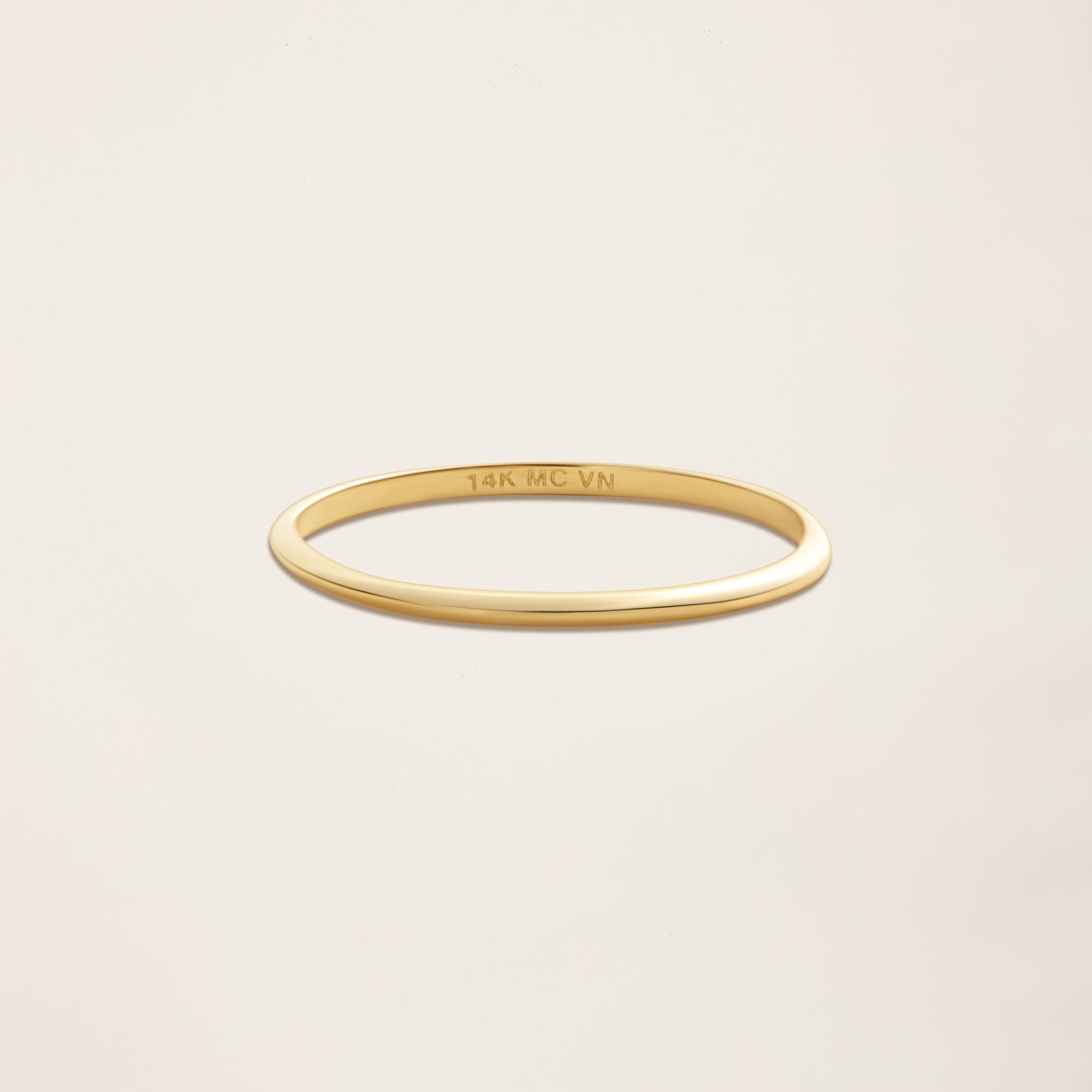 Womens | Stacker Ring | 14K Solid Yellow Gold