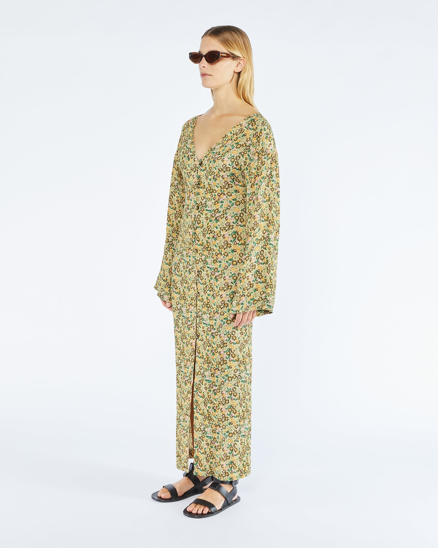 Verda Printed Maxi Dress | Ditsy Floral