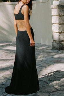 Ky Dress | Black Crochet