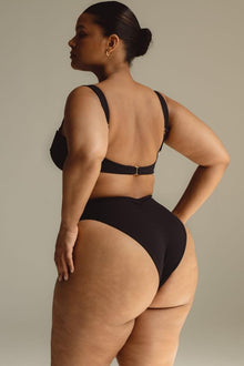 Bustier Bikini Top | Black Rib