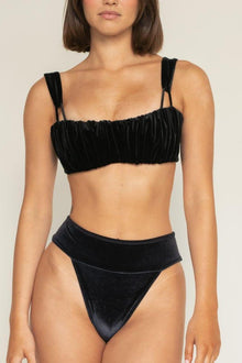 Tamarindo Binded Bikini Bottom | Black Velvet