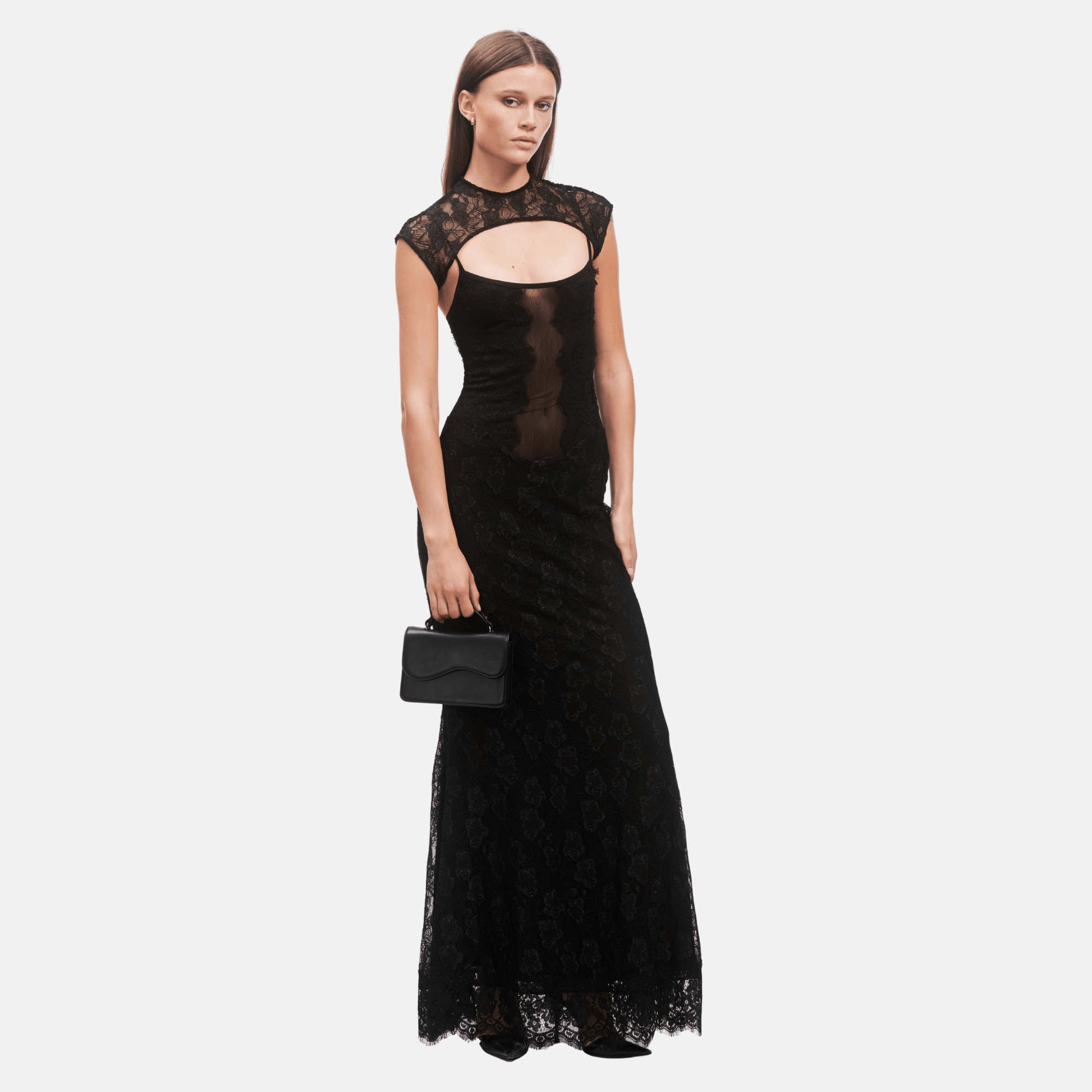 OW Collection BRISA Maxi Dress (2-piece) Dress 121 - Black